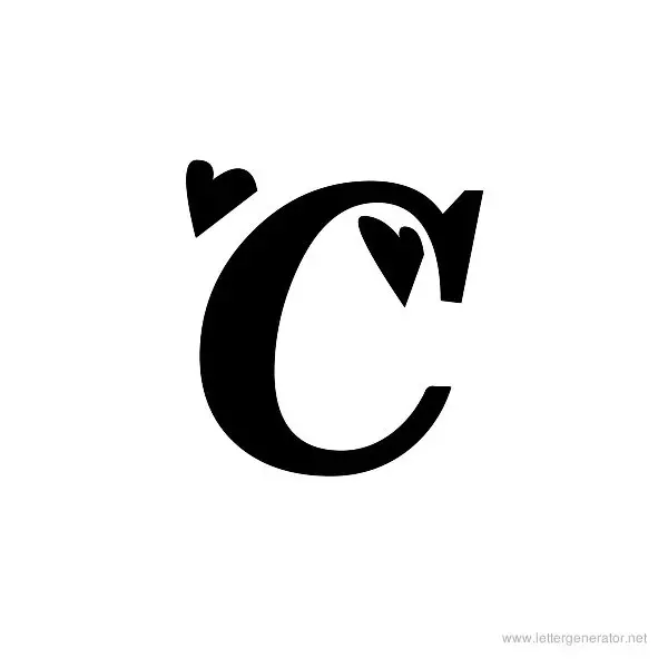 Times New Romance Font Alphabet C
