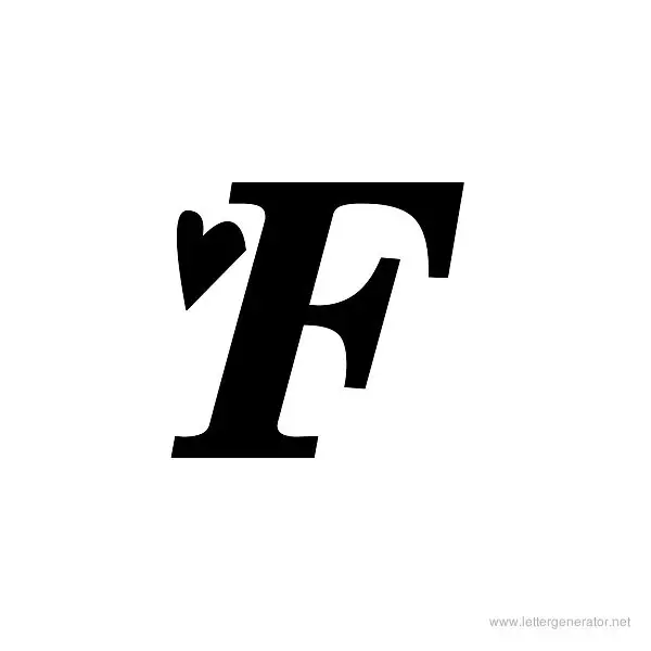 Times New Romance Font Alphabet F