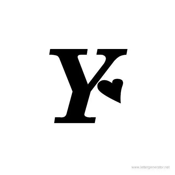 Times New Romance Font Alphabet Y