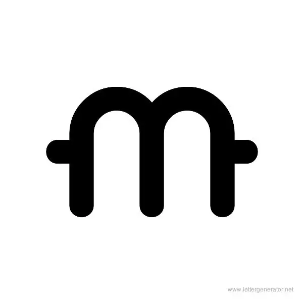A.Lewis Font Alphabet M
