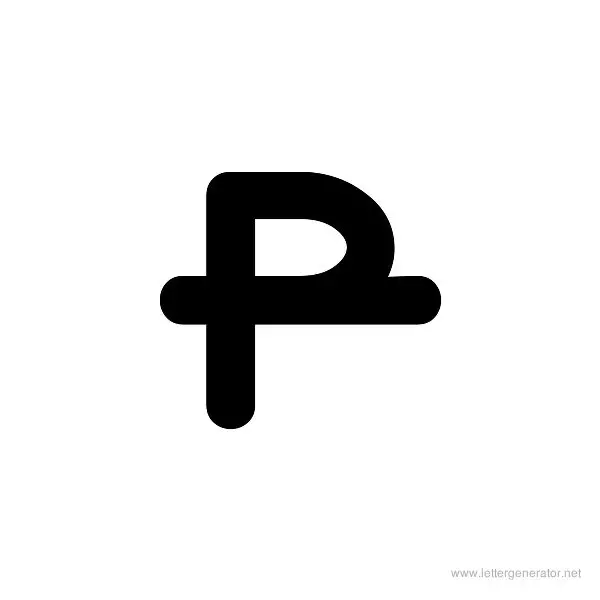 A.Lewis Font Alphabet P