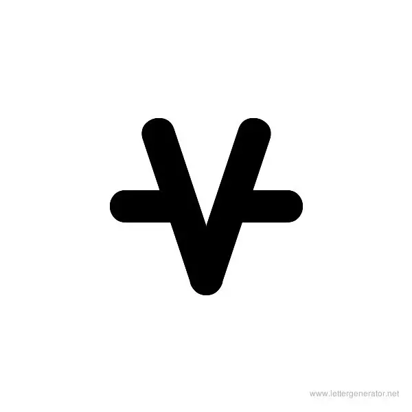 A.Lewis Font Alphabet V