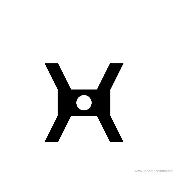 ThickThin Font Alphabet X