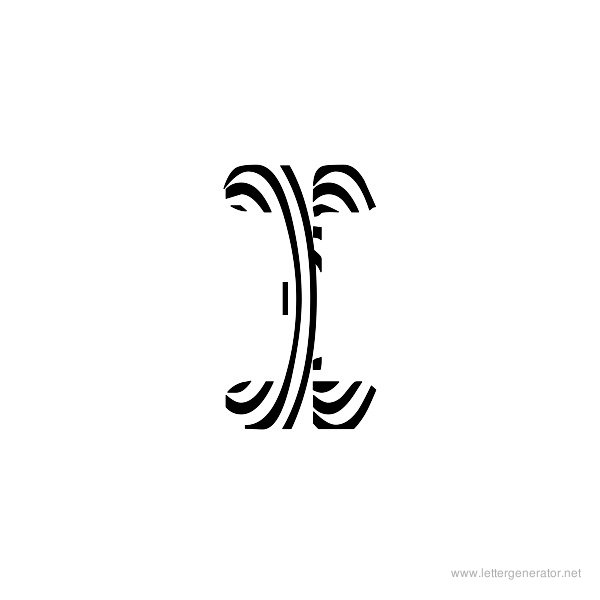 Gimcracks Font Alphabet I