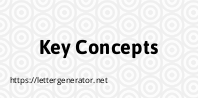 Key Concepts