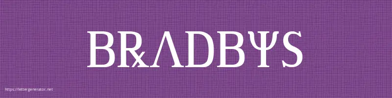 Bradbys