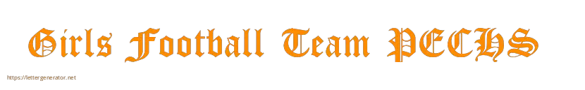 Girls Football Team PECHS 