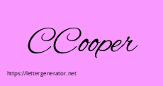 CCooper