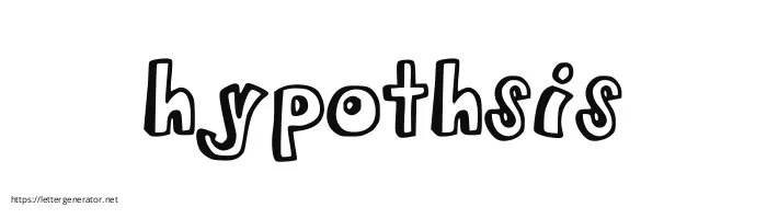 hypothsis